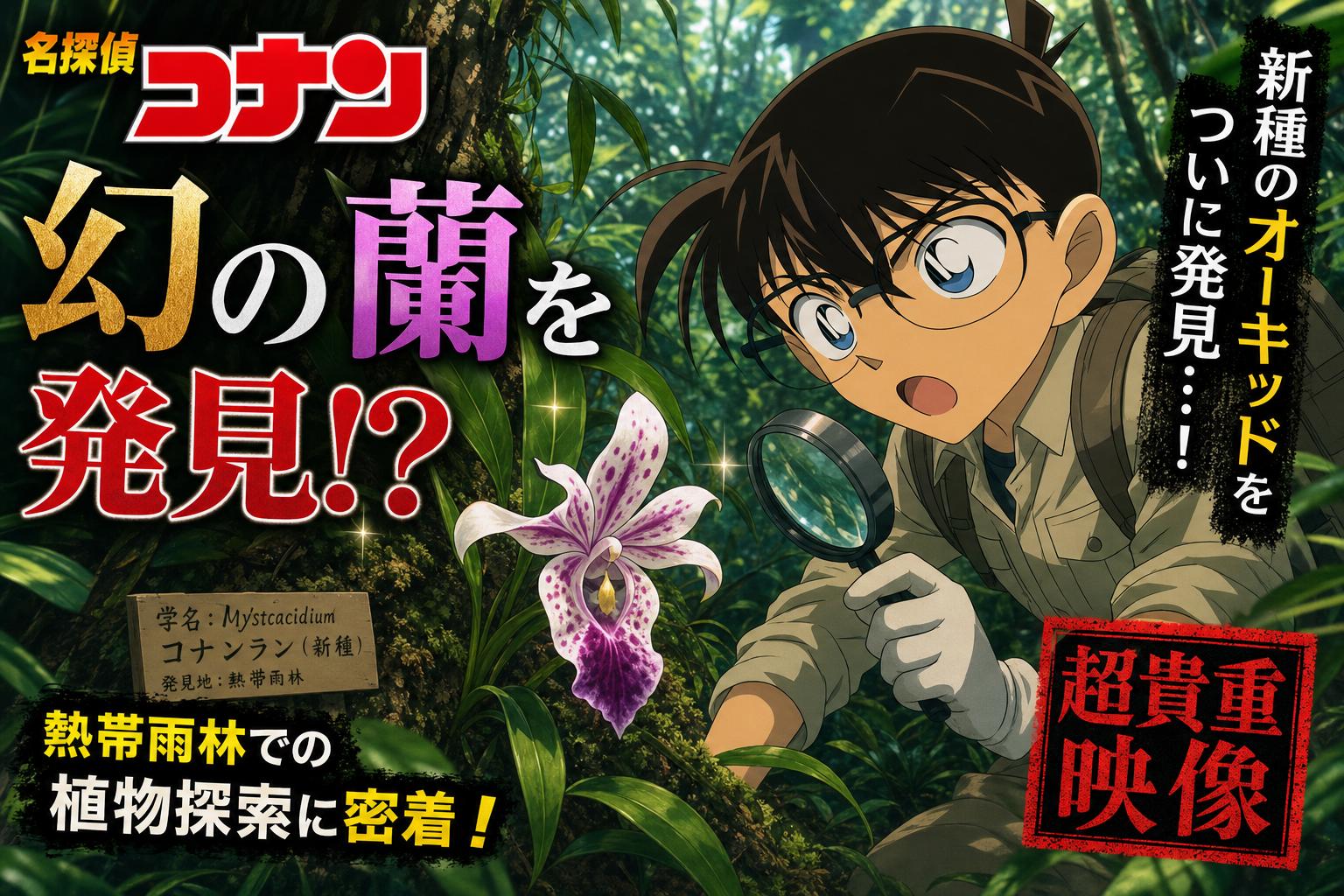 海角社区稀有植物视频——热带雨林新种兰花发现记